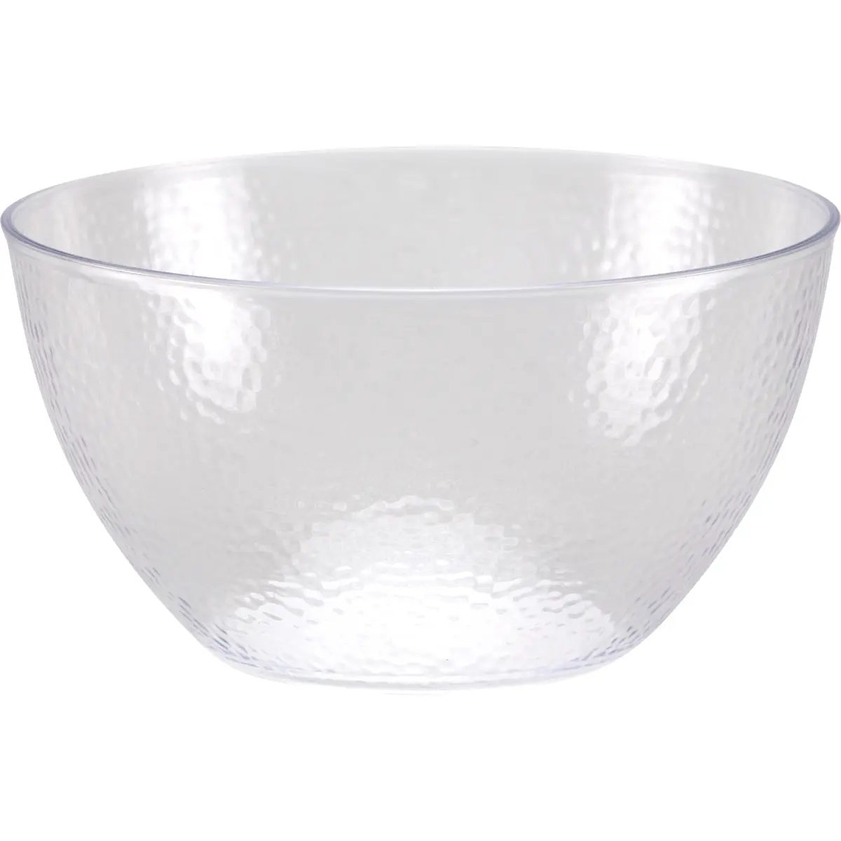 Creative Converting 347886 60 oz Clear Pebble Plastic Bowls - 12 Count