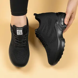 Sosenfer Women's tenis feminino campus shoes Sporty Low Top Lace-Up Sneakers hairstylist shoes Wedge sneakers Height Increasing Sneakers.1029-1