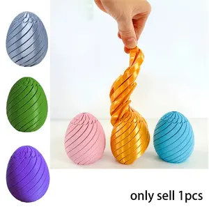 1 count 3D Printed Gear Ball Spin Ball Stress Relief Fidget Toy, Multiple colors to choose from Easter Egg Relaxation Gift for Kids & Adults, Perfect Easter Present，Home Decor Ornaments