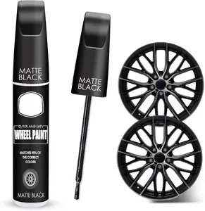 Matte Black Rim Touch Up  - Wheel Repair Kit Curb Rash, Quick And Easy Wheel Scratch Repair, Rim  For  Wheel Repair