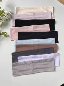 Ice Silk Headbands(5pcs), Breathable Solid Color Design Workout Headband for Sports and Daily Wear, Unisex Head Accessories for Basketball and Running