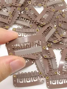 50-Pack Hair Clip Extensions Clips //, Metal Fixed Clamps for Wig Pieces & Blocks, Women's Fake Hair Accessories