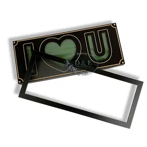 Folding I Love You Flower Box With Liners and Foams (Clear Window)