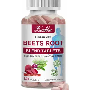 Organic Beets Root Blend Tablets | Natural Energy & Antioxidants | Non-GMO, Vegetarian | 120 Tablets