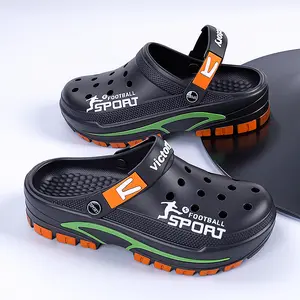 FoamFam Game Day Ready!  Football Style Sport Clogs Non Slip Thick Sole Breathable Athletic Shoes Perfect Outdoor Beach Hospital Casual Wear Unisex Lightweight Design