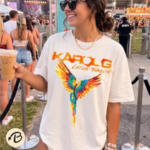 Karolg Hand drawn Tropico T-shirt.