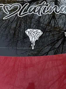 DRIPPING DIAMOND WITH AREA CODE DECAL