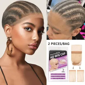 HD Wig Cap Transparent Stocking Wig Caps for Women Lace Front Wig Invisible Thin Nylon Cap one