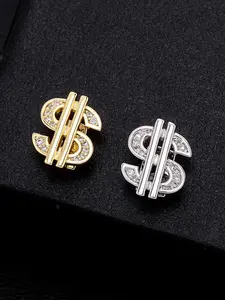 Single $heart cross braces set, multiple styles to choose from, hip-hop zircon braces, enhance your temperament, hip-hop street style, Rapper, Heart Shaped Brackets