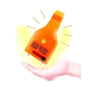 24V DC Car Fuse Tester Puller – Easy Tool to Test, Find & Remove Blown ATO/ATC/ATM Blade and Glass Tube Fuses in Your Car Fuse Box