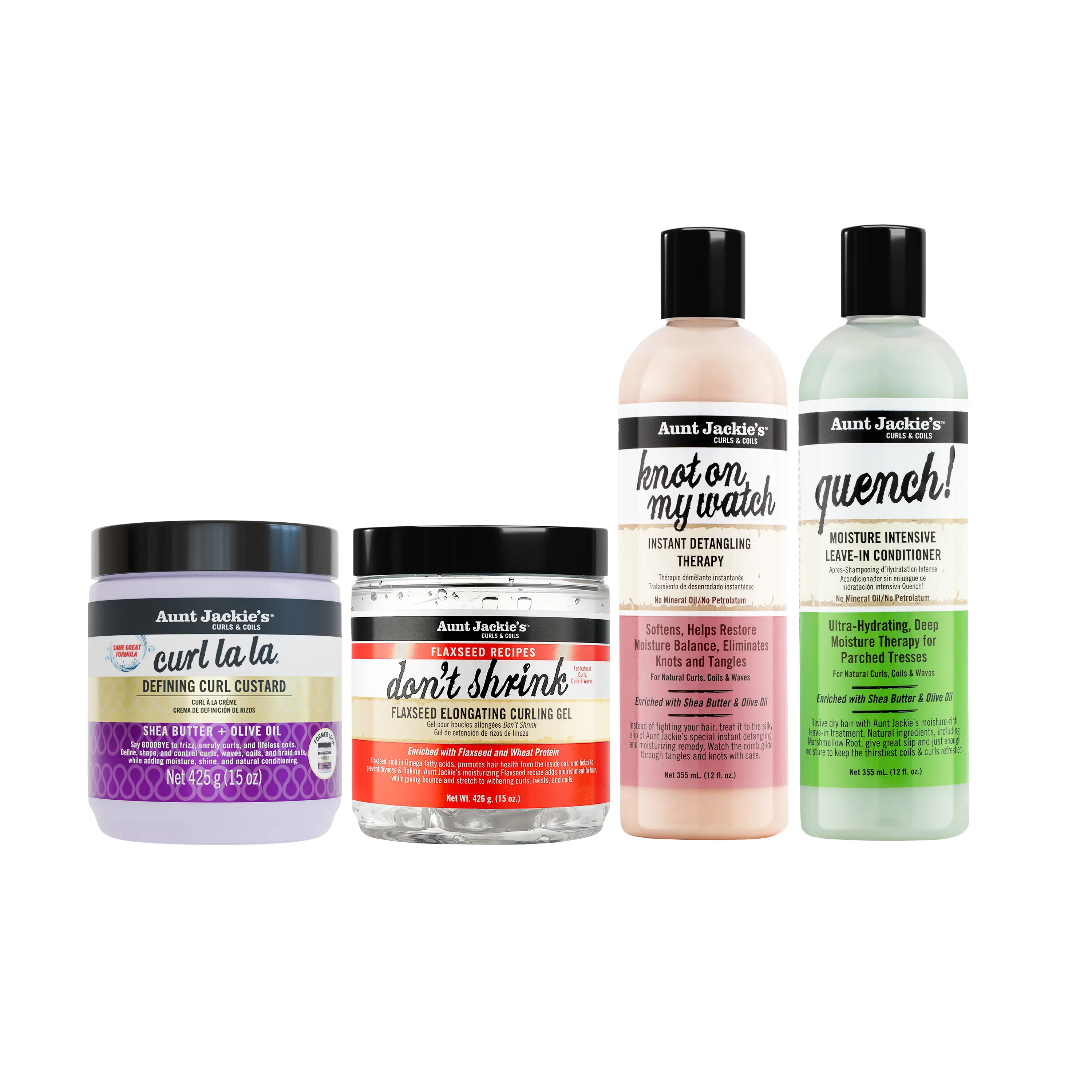 Aunt Jackie’s Best Sellers Collection (TikTok Exclusive) | Moisture, Definition & Detangling Bundle for Curly & Coily Hair