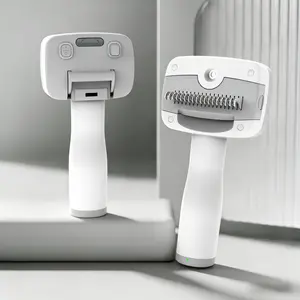 Pet Steam Brush for Cats,3-in-1 Self-Cleaning Steam Brush with  Dematting Head,Cat Spray Hair Removal Comb,Includes Pet Essence & Storage Case