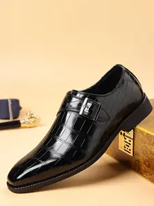 Men's Formal Leather Shoes, Business Oxford Derby Shoes, Vintage Wingtip Design, Classic Pointed Toe, Casual & Professional Footwear for Men