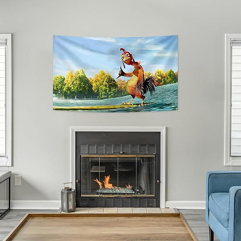 Tapestry  Chicken Joe 3x5Ft Flag Funny Tapestries Durable Man Cave Wall Flag with 4 Brass Grommets for College Dorm Room Decor Outdoor Party Banner Tree Design