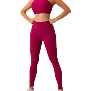 Yoga Workout Set with Pockets, Adjustable Fit, Comfortable Design, Ideal for Active Lifestyle