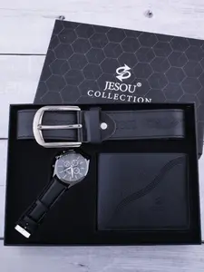 Men's Stylish Watch Wallet Belt Gift Box Set, Artificial Leather Money Clip, Father's Day Present, Boyfriend Gift, All Seasons