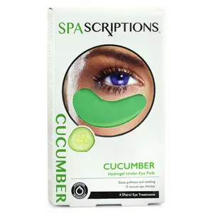 Cucumber Hydrogel Under-Eye Pads Hydrate Therapy Moisturize Smooth Comfort Skin Care