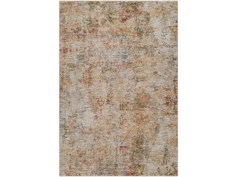 Livabliss IAL2309-67RD Modern Machine-Woven Turkish Naila Round Rug, 6ft7in x 6ft7in, Fringe Detail, High-Traffic, Polyester Face, Tan, Living Room Home Decor, Turkish Rug