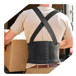 CHANGENOW Work Back Brace with Adjustable Shoulder Straps [Stronger Support & Breathable Mesh] Lower Back Support Belt for Men Women - Pain Relief for Lifting, Warehouse, Construction & Moving