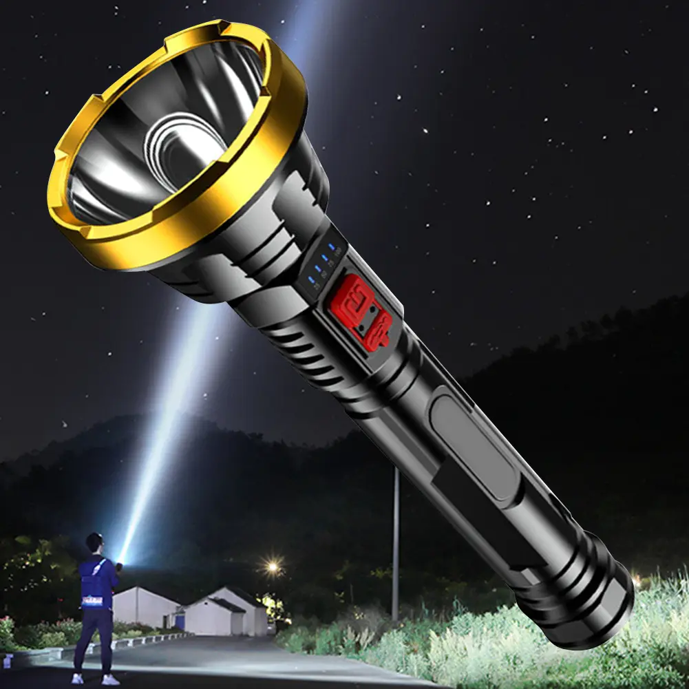 LED Camping Lantern - Multifunctional Waterproof Handheld High Lumen Flashlight, Adjustable Flashlight, Portable Sports & Outdoor Camping Gear Accessory, High Lumen Flashlights