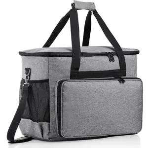 Sewing Machine Case, Sewing Machine Tote Bag Universal Carrying Bag with Removable Padding Pad, Portable Sewing Machine Carrying Case Storage Organizer Bag for Most Standard Machines