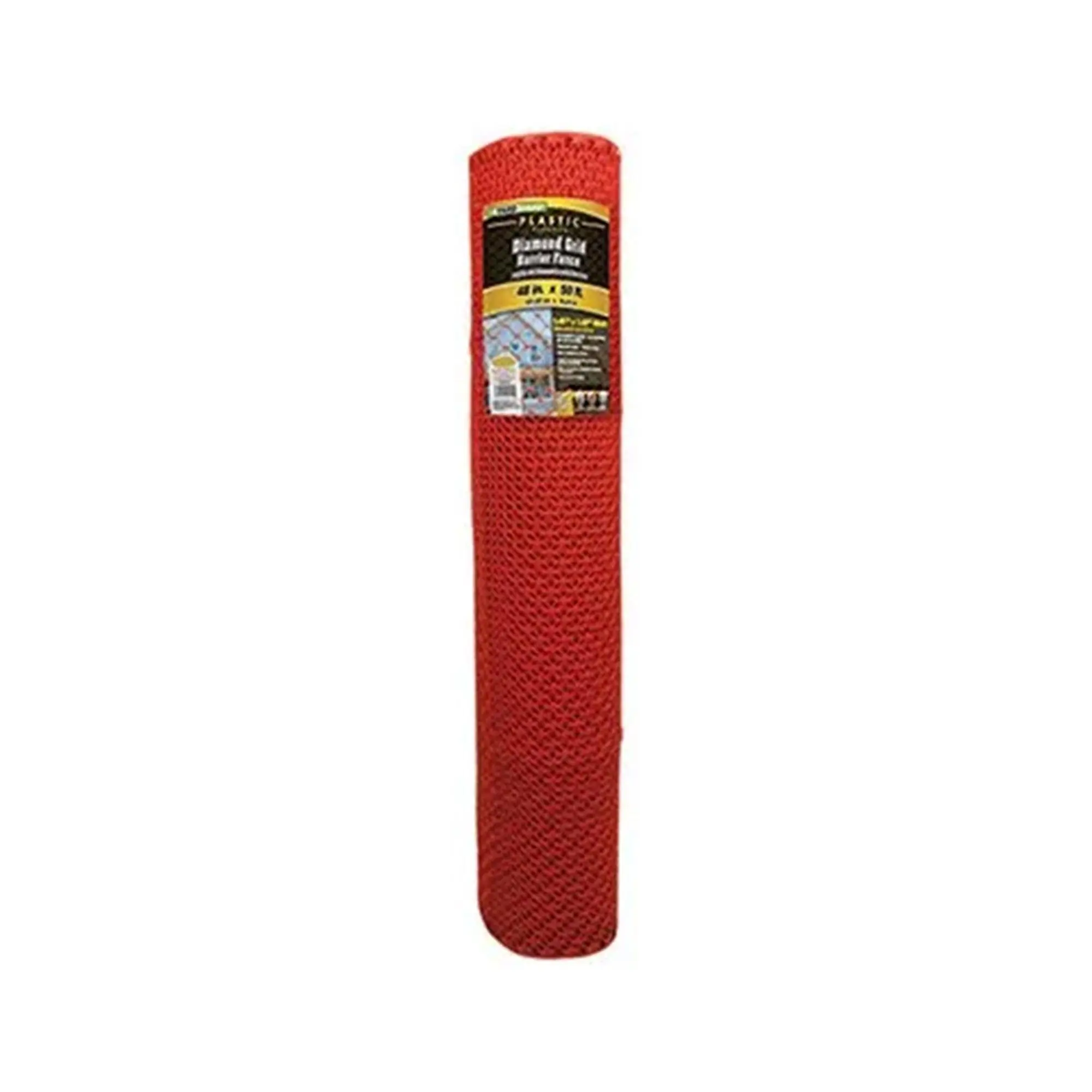 YardGard Barrier Fence with Diamond Grid Plastic for Animal Confinement, Red YardGard Barrier Fence with Diamond Grid Plastic for Animal Confinement, Red