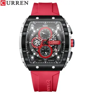 NOIR MERIT: Top Brand Men's Watches Luxury Square Quartz Wristwatch Waterproof Luminous Chronograph Watch for Men Date Clock Curren