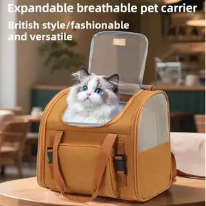 Expandable Cat Backpack Carrier | Breathable & Spacious Pet Travel Bag for Cats & Small Dogs | Winter-Ready & Comfortable
