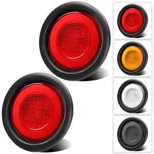 4" Round LED Tail Light Halo for Trailer, 2Pcs 4" Round LED Tail Light Halo for Trailer, 2Pcs