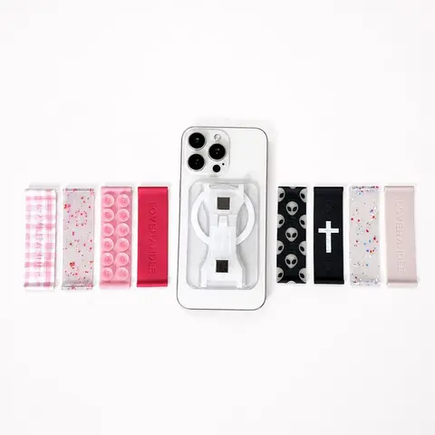 Swappable Silicone Straps - Compatible with the LoveHandle PRO, MagSafe & Wallet Phone Charms Phone Lanyard Cellphone Grip Water Proof Metal Cellphone Accessories Phonecharms Cellphone Lanyard Chain Phone Decoration