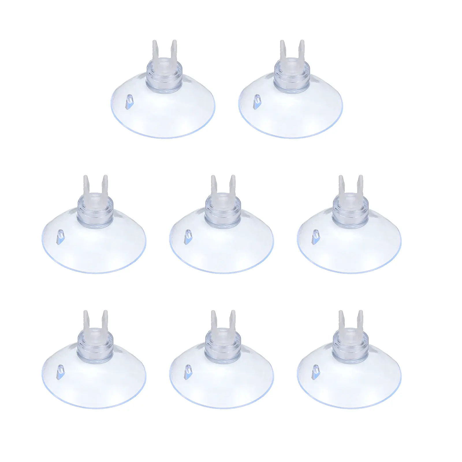 PETAXCELL Aquarium Suction Cups, Fish Tank Suction Cups Clips Airline Tube Holders Clamps ( Plastic, 8pcs, Clear) for 0.2" Fish Tank Airline Tubing Binding Moss Shrimp Nest, 5x30MM