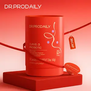DR. PRODAILY Curve-3 Probiotic 30B CFUs 4 Strains for Digestion Bloating Relief & Metabolism 30 Capsules Natural Gut Health Supplement