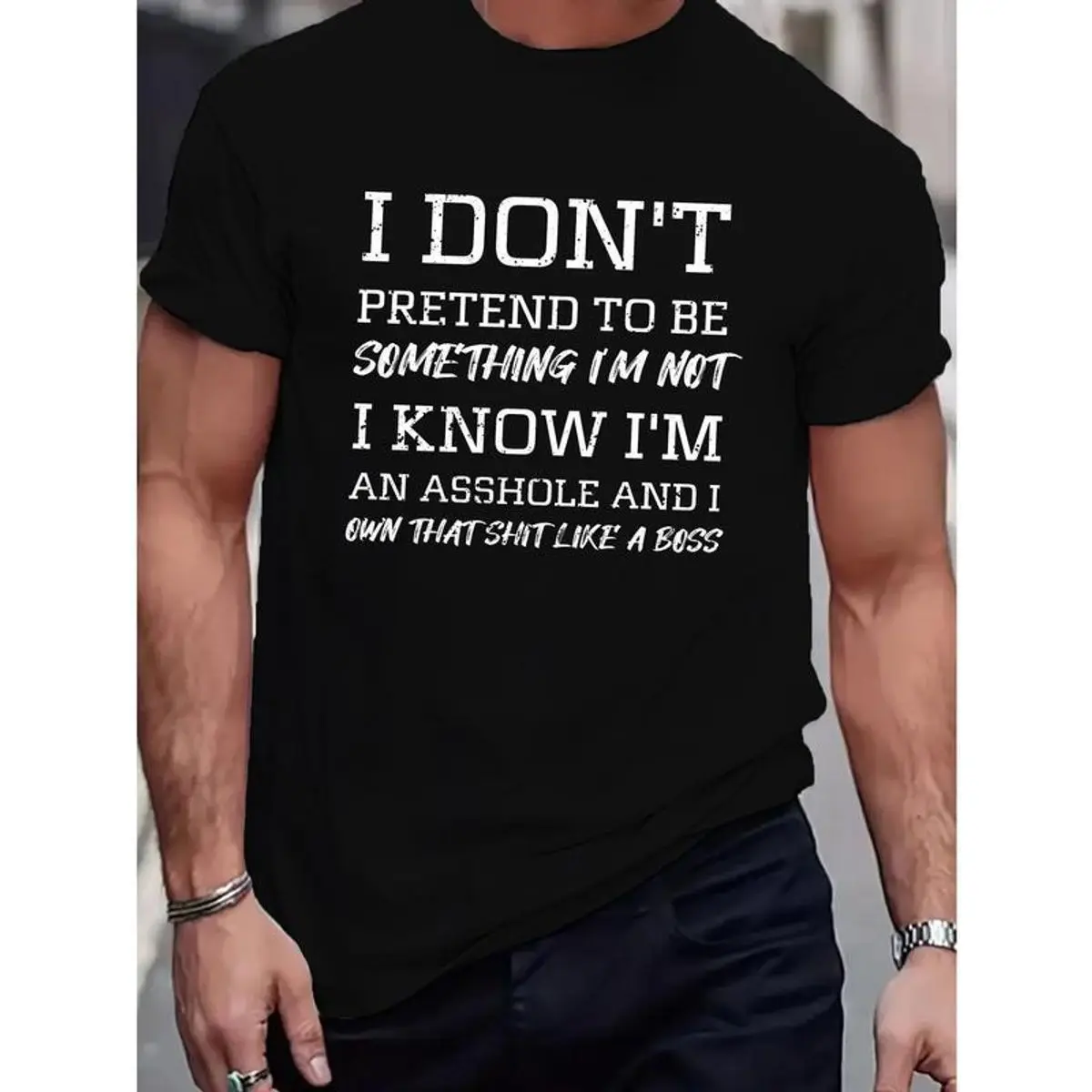 I'm Not I Know I'm An Assshole Bold Statement Hoodie, Unapologetic Attitude Shirt, Savage Quote Streetwear T Shirt, Badass Humor Casual Outfit, Unisex Sweater Pullover Tee