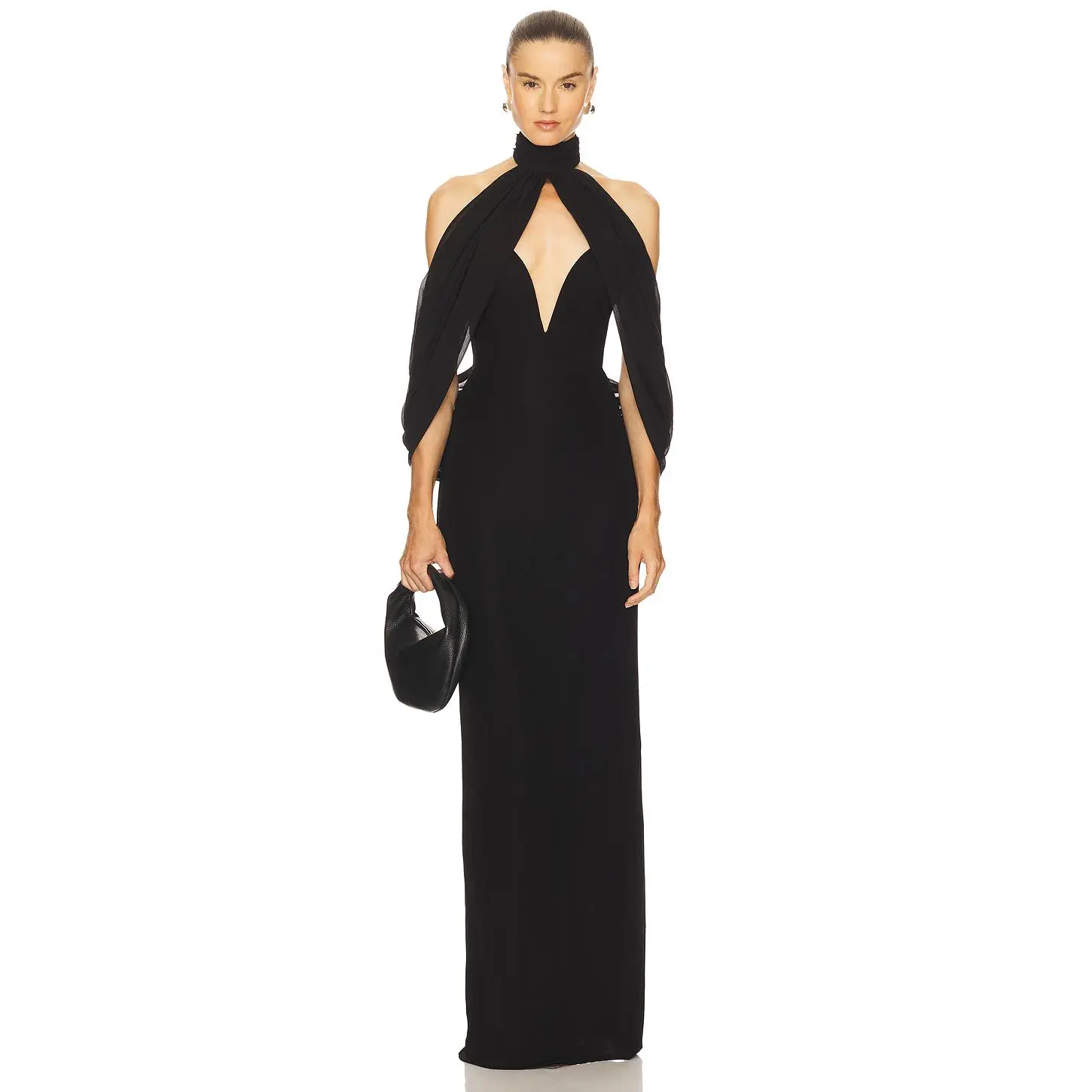 Michael Costello x REVOLVE Braga Gown in Black Michael Costello x REVOLVE Braga Gown in Black