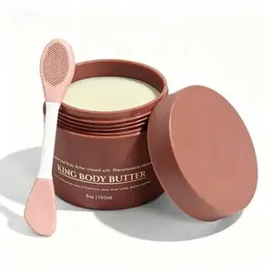 Crowned Skin King Body Butter, WarmSandalwood & Musk Scent, Organic Shea &Mango Butter Moisturizer for All Skin Types 150ml
