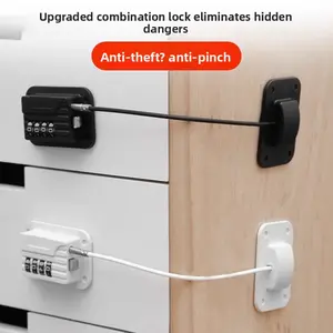 Child Safety Window Lock for Sliding & Casement Windows No Drilling Door Security Locks with Buckle for Home Protection Screen Door Limiters