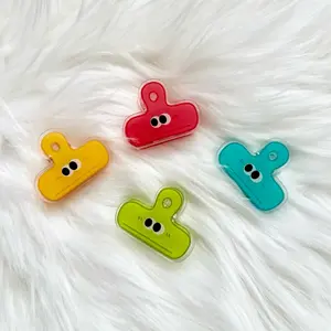 Cute Acrylic Paper Clip for Coloring Book Page Protection Holder in Vibrant Colors