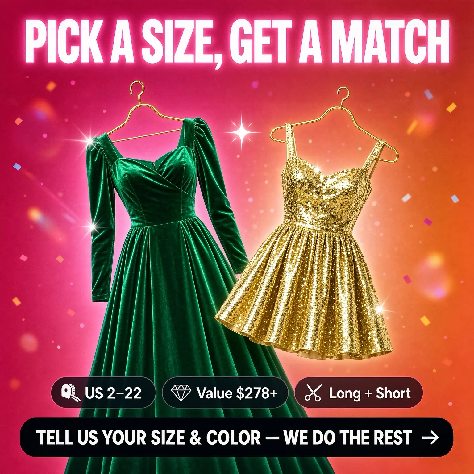 【Special Sale】- 1 Formal + 1 Cocktail