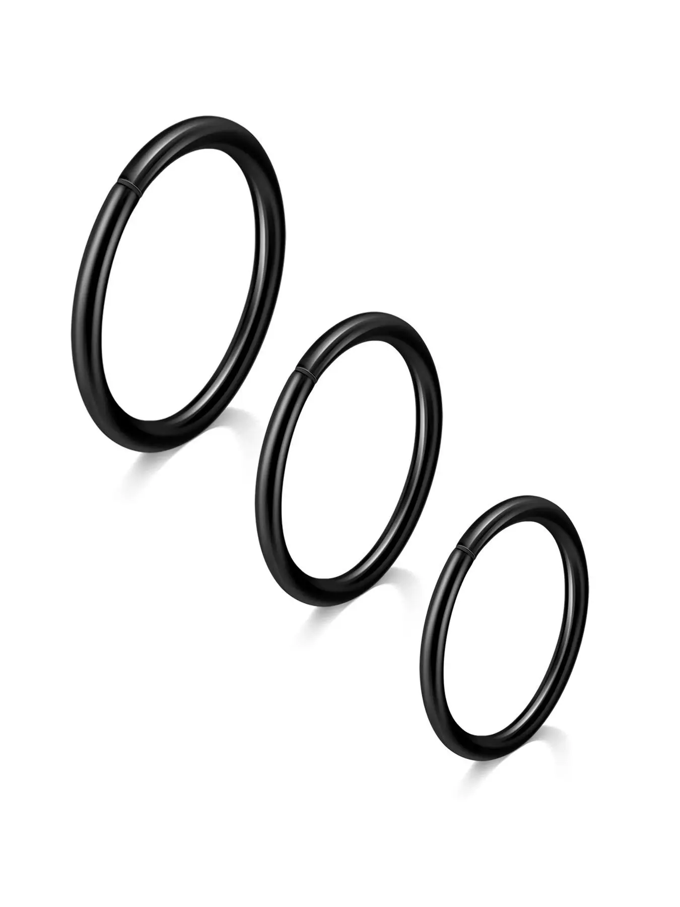 Unisex Minimalist Round Nose Ring, Nose Hoop, Nose Rings Hoops, Simple Casual Body Jewelry, Nose Piercing Jewelry for Men & Women, Classic Fashion Accessories for Daily Wear