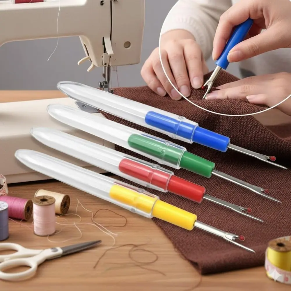 Professional Stitch Ripper Seam Remover Tool - Ultra Sharp & Durable Unpicker for Sewing, Crafting, DIY. Essential Handy Home Tailoring Accessory. Lightweight & Effortless Thread Cutting. Sewing Tools