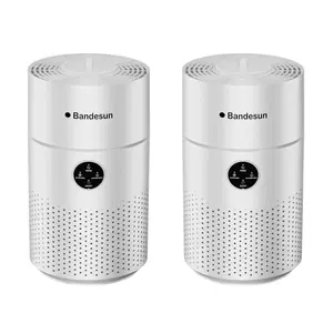 2 Pack Air Purifiers for Bedroom, H13 True HEPA Filter for A11ergies, Pollen, Smoke, Dusts, Pets Dander, Odor, Hair, Ozone Free, 20db Quiet for Home, Room, Kitchen