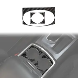 For 2011+ Dodge Charger Interior Front Cup Holder Panel Trim Decal Cover decorative accessory