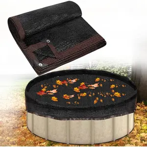 30ft Round Leaf Net Pool Covers for Above Ground Pool - Winter Cover Mesh Cover,34.5ft Mesh Swimming Pool Cover ,Pool Safety Net Fits 30FT Above Ground Pools, Keeps Leaves Out of Your Pool
