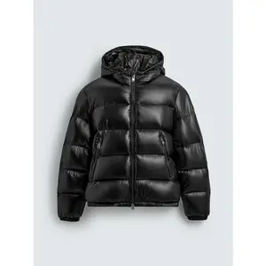 UOSO Men'S Winter Hooded -Padded Coats |   Casual, Warm, Heavyweight Outerwear with Stand Collar, Zipper Placket, Long Sleeve for European and American Cross-Border Men'S Clothing