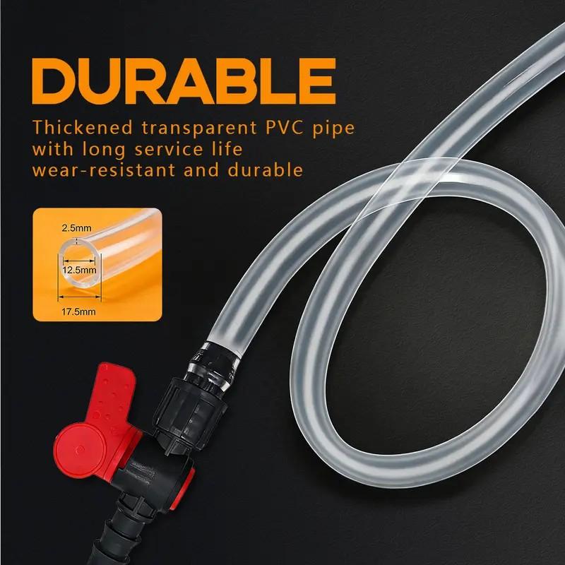 Gas Siphon Pump for Gasoline, Syphon Hand Pump with 6.5Ft Siphon Hose, Transfer Pump for Water, Fuel, Liquid, Aquarium (one hose) Gas Siphon Pump for Gasoline, Syphon Hand Pump with 6.5Ft Siphon Hose, Transfer Pump for Water, Fuel, Liquid, Aquarium (one hose)