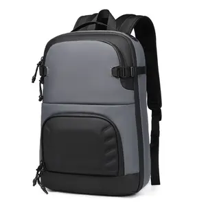 1pc Business Laptop Backpack, Men's Travel Rucksack, Waterproof Oxford Cloth, Spacious Layout for Commuting, High Aesthetic Student Bookbag.