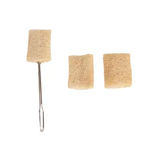 ASD 1 Set Bottle Brush: Natural Loofah Cleaning Brush - Reusable Scrubbing Cleaner with Replacement Head for Washing Sports Water Bottles Tumbler Kettles Eco-Friendly & Durable - Plastic, Sponges Stainless Steel Grill and Cookware Scrubber