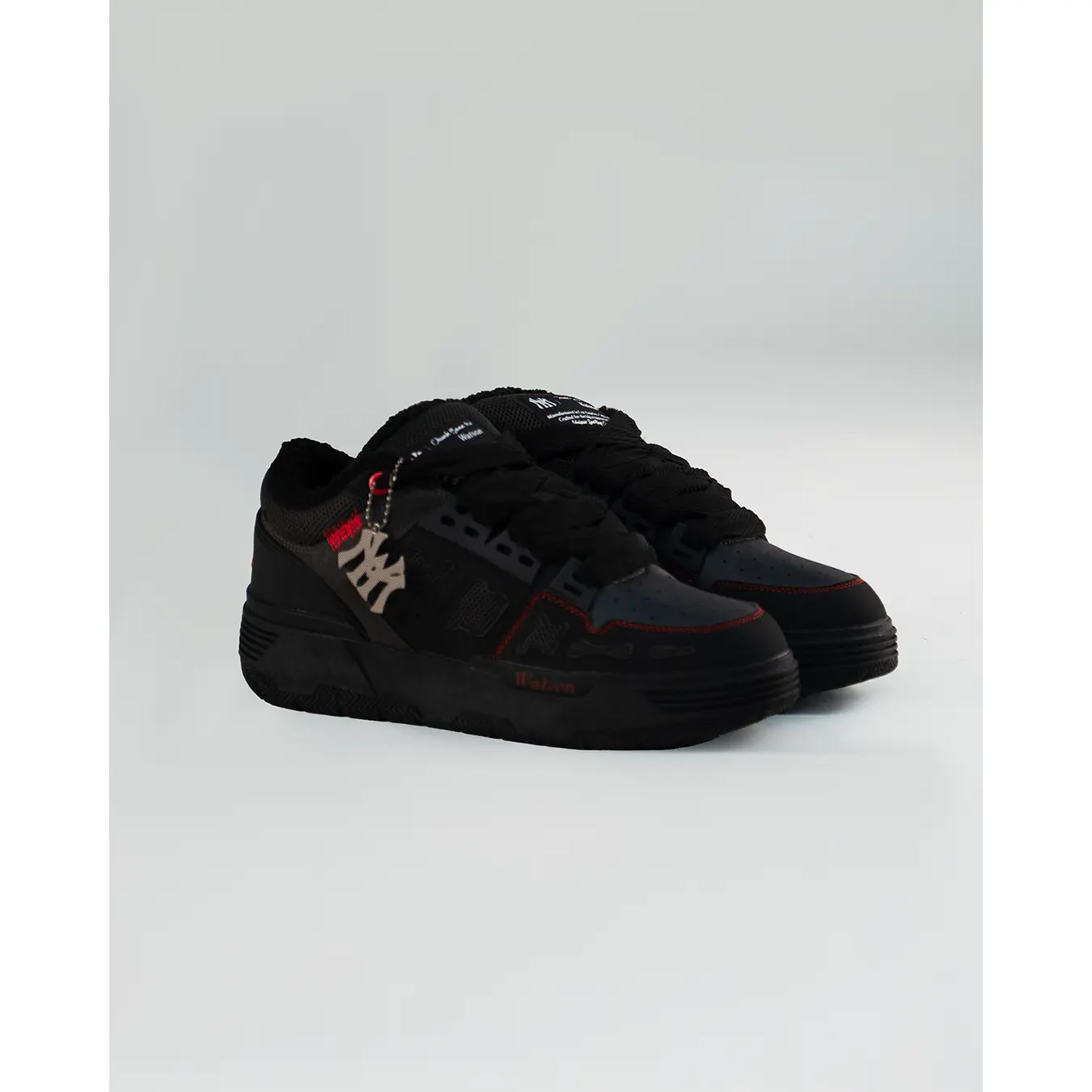 WATSON Chunky Bones Sports Sneakers, Charcoal Athletic Shoe