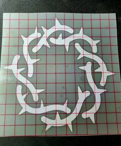 Bad Omens Symbol Vinyl Window Decal Heavy Metal Alternative Metal Goth Handmade in USA Easy Install Long Lasting Water & UV Resistant Decorative Sticker