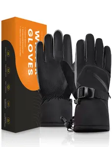 winter gloves glove man mens men women womens waterproof cold weather adult biking black cycling driving ladies lightweight motorcycle outdoor riding running ski skiing snow snowboarding sports stretch thick warm work working gifts gift